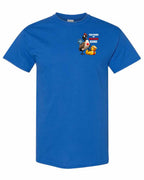Poked the Wrong Goose Left Chest and Back Men's Tee in Royal