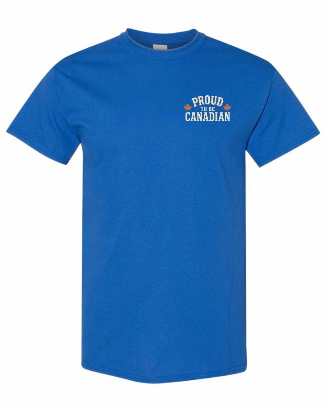 Proud To Be Canadian Sign Left Chest  Men's Tee