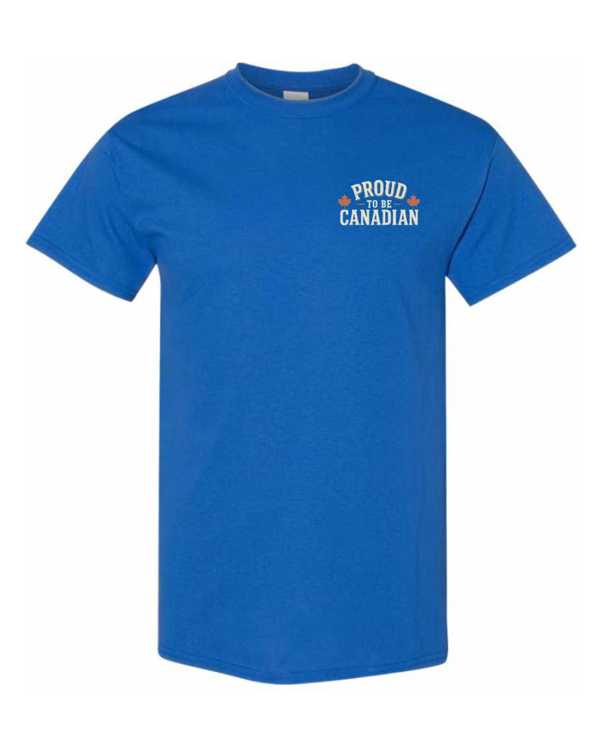 Proud To Be Canadian Sign Left Chest and Back  Men's Tee