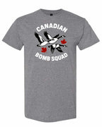 Canadian Bomb Squad Cropped Men's Tee in Graphite Heather