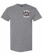 Canadian Bomb Squad Cropped Left Chest and Back Men's Tee in Graphite Heather