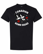 Canadian Bomb Squad Cropped Men's Tee in Black