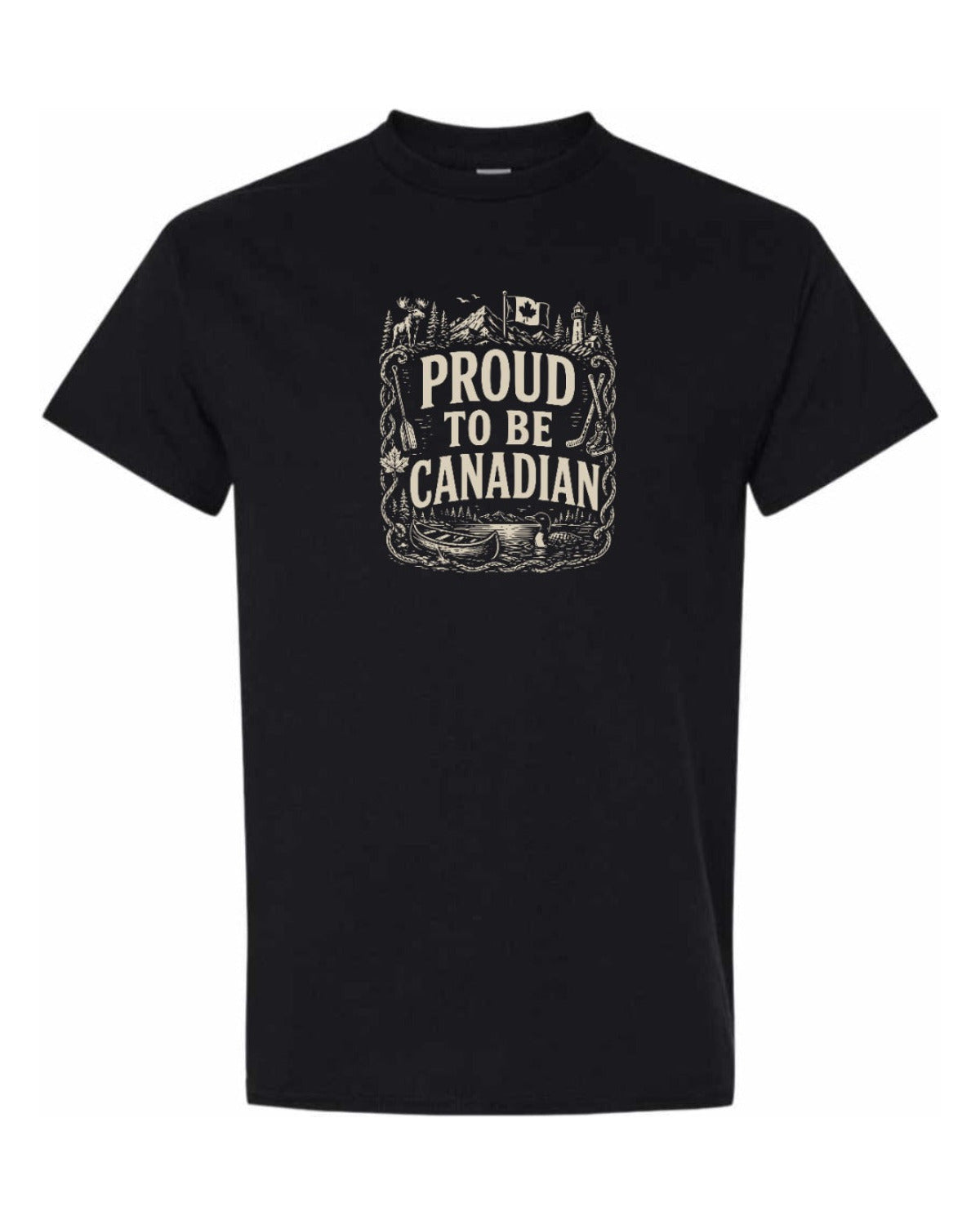 Proud To Be Canadian Folk   Men's Tee