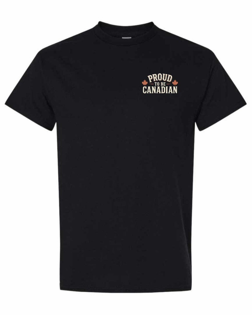 Proud To Be Canadian Sign Left Chest  Men's Tee