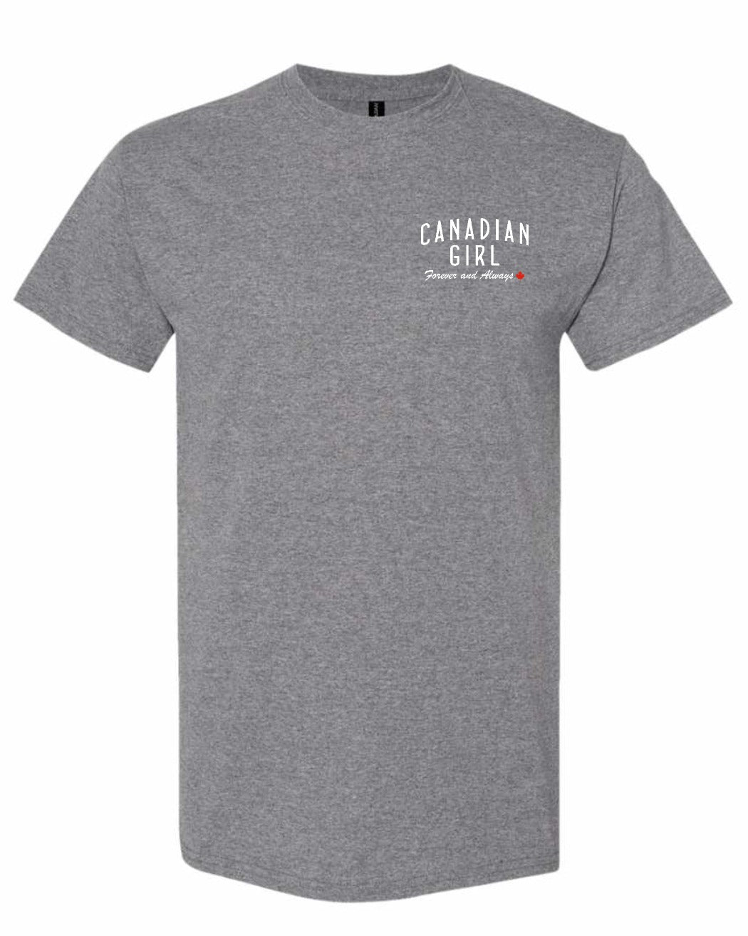 Canadian Girl Forever and Always Left Chest Men's Tee