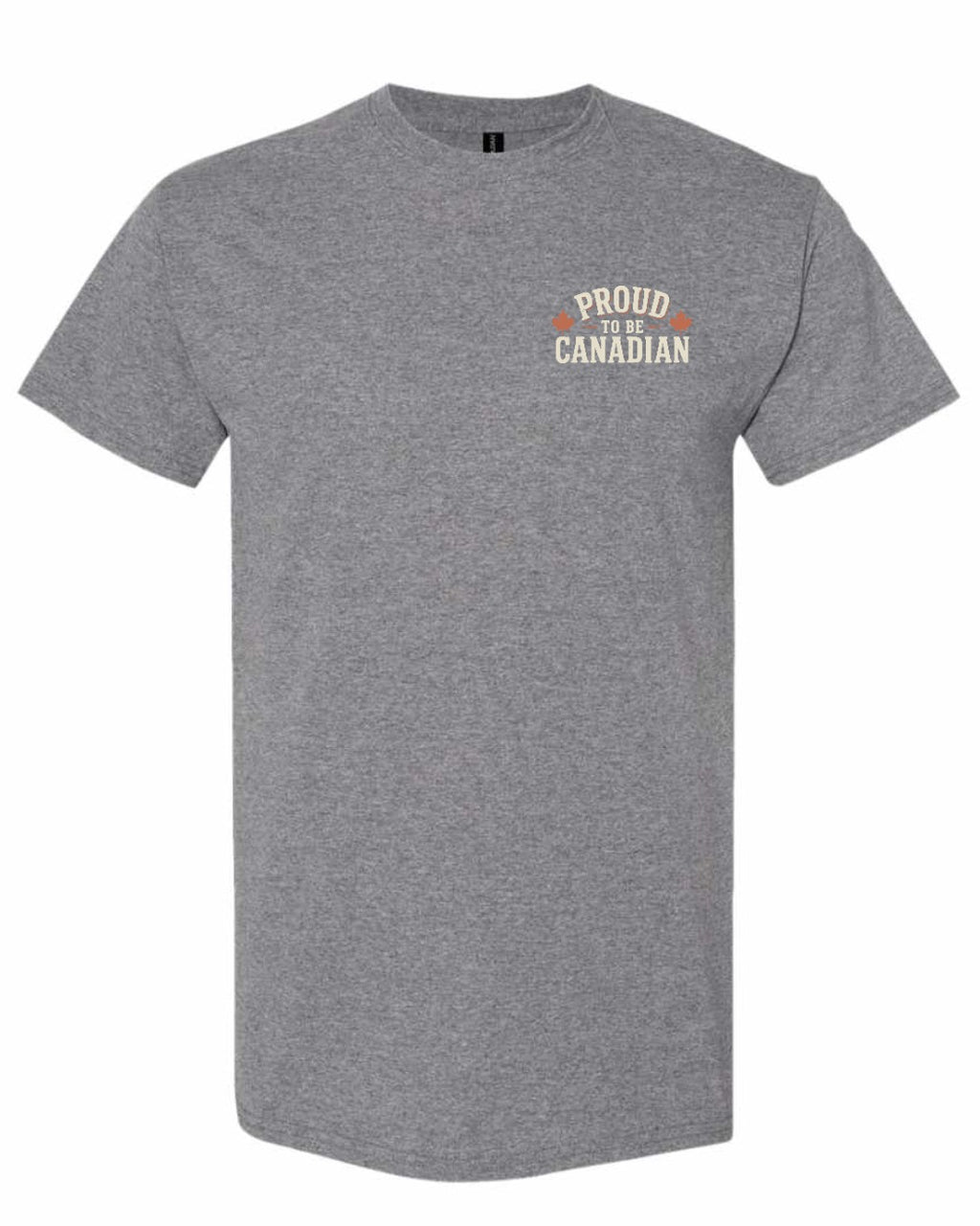 Proud To Be Canadian Sign Left Chest  Men's Tee