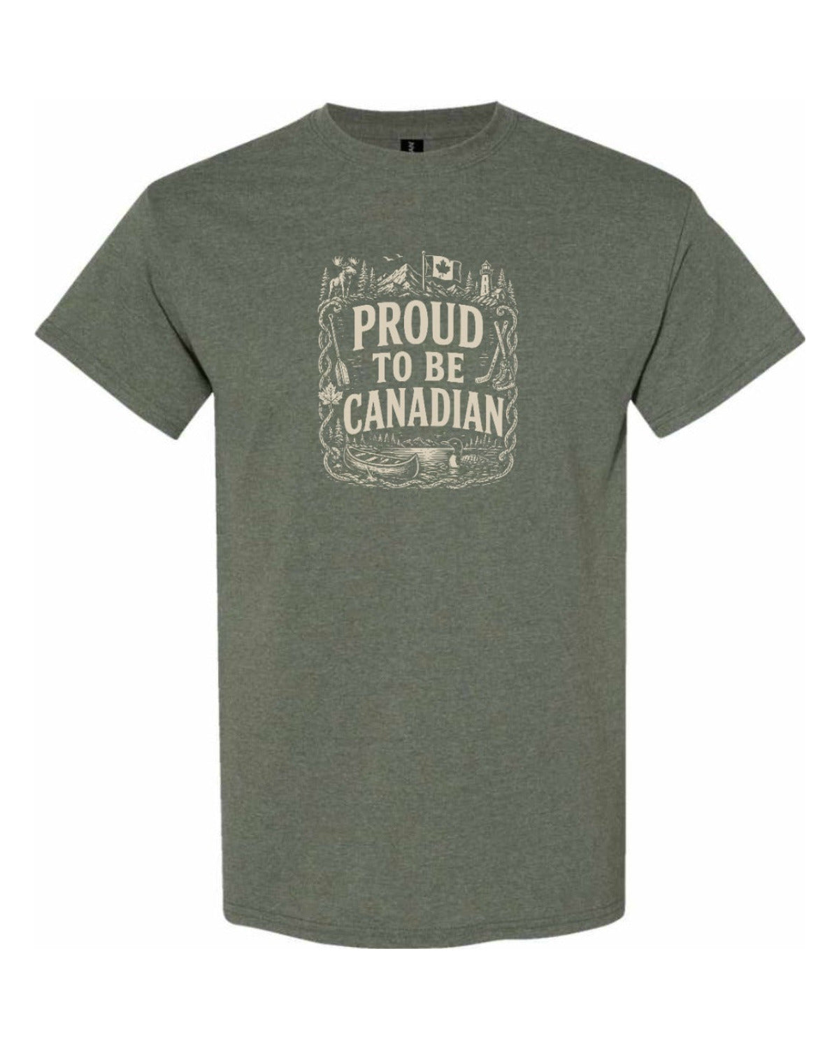 Proud To Be Canadian Folk   Men's Tee