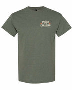 Proud To Be Canadian Sign Left Chest  Men's Tee