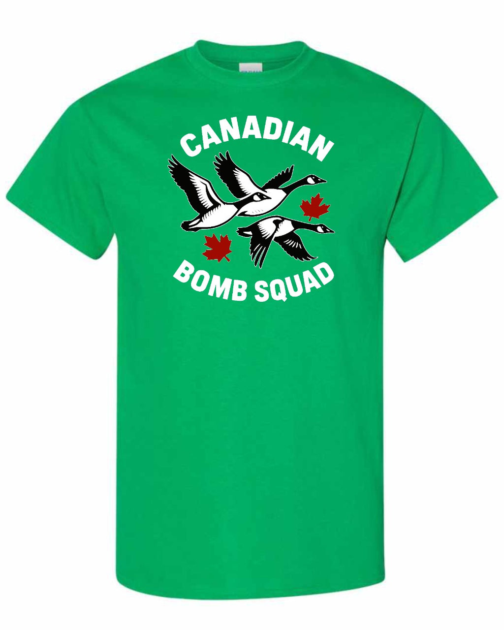 Canadian Bomb Squad Cropped Men's Tee in Irish Green
