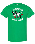 Canadian Bomb Squad Cropped Men's Tee in Irish Green