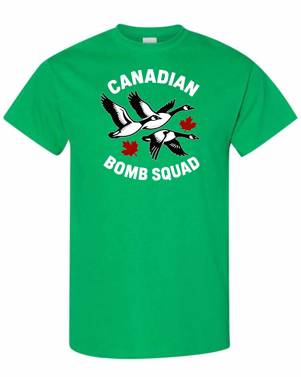 Canadian Bomb Squad Cropped Men's Tee in Irish Green