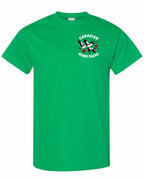 Canadian Bomb Squad Cropped Left Chest and Back Men's Tee in Irish Green