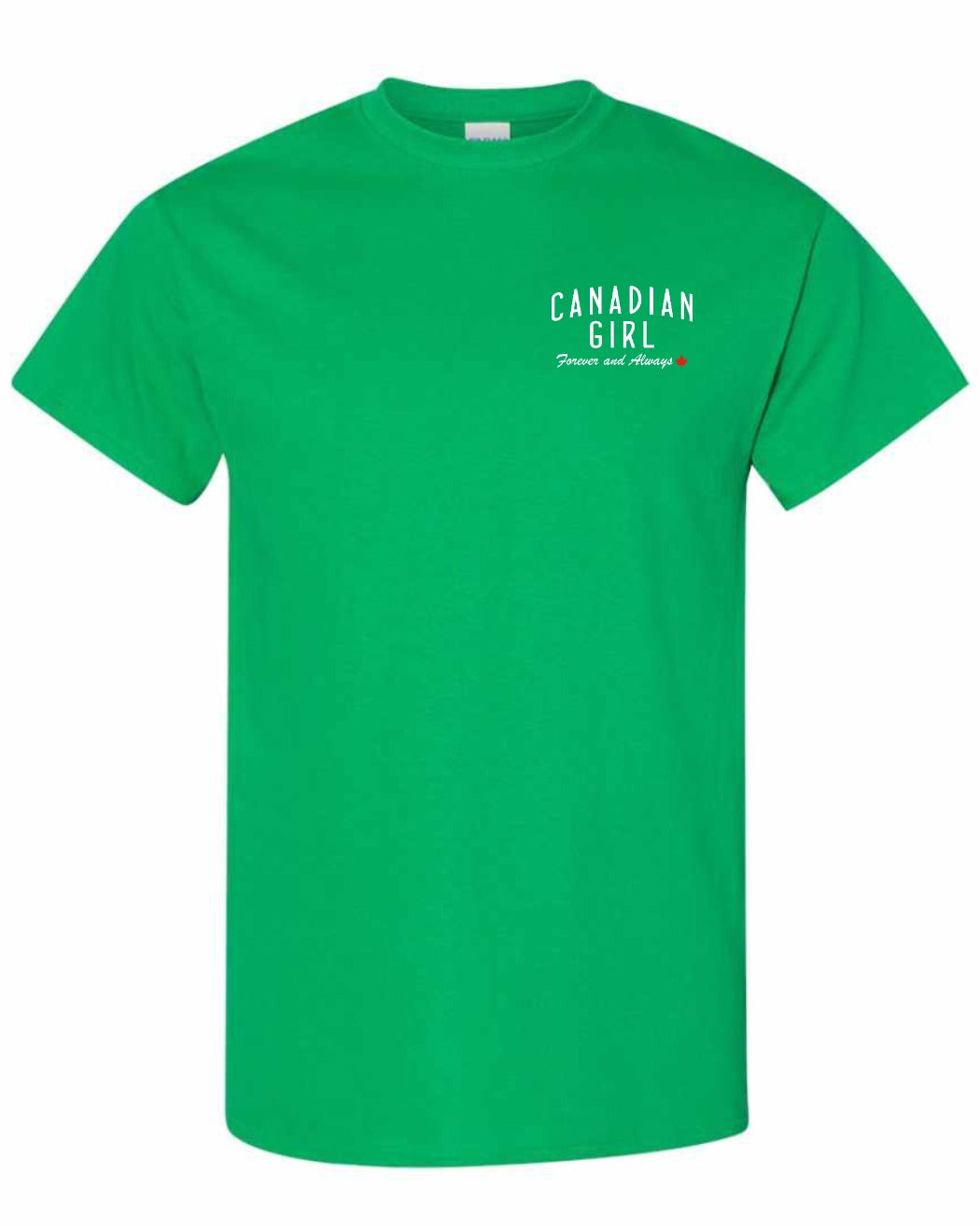 Canadian Girl Forever and Always Left Chest Men's Tee