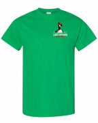 Lake Patrol Left Chest and Back Men's Tee in Irish Green