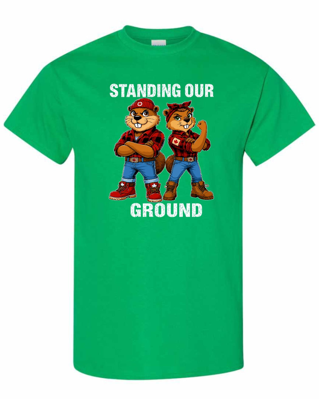 Standing Our Ground Men's Tee in Irish Green