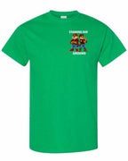 Standing Our Ground Left Chest Men's Tee in Irish Green