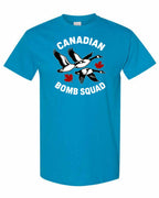 Canadian Bomb Squad Cropped Men's Tee in Sapphire
