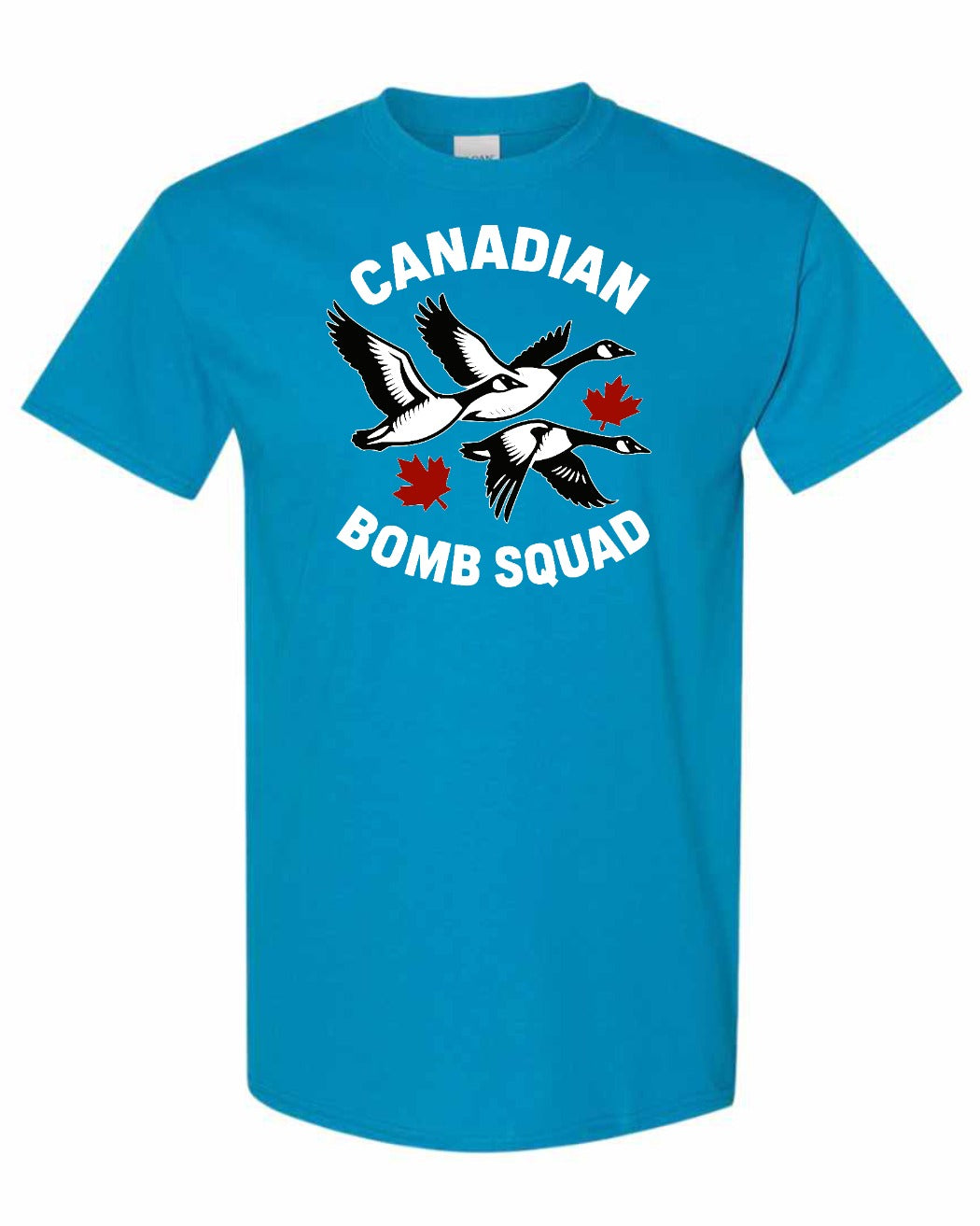 Canadian Bomb Squad Cropped Men's Tee in Sapphire