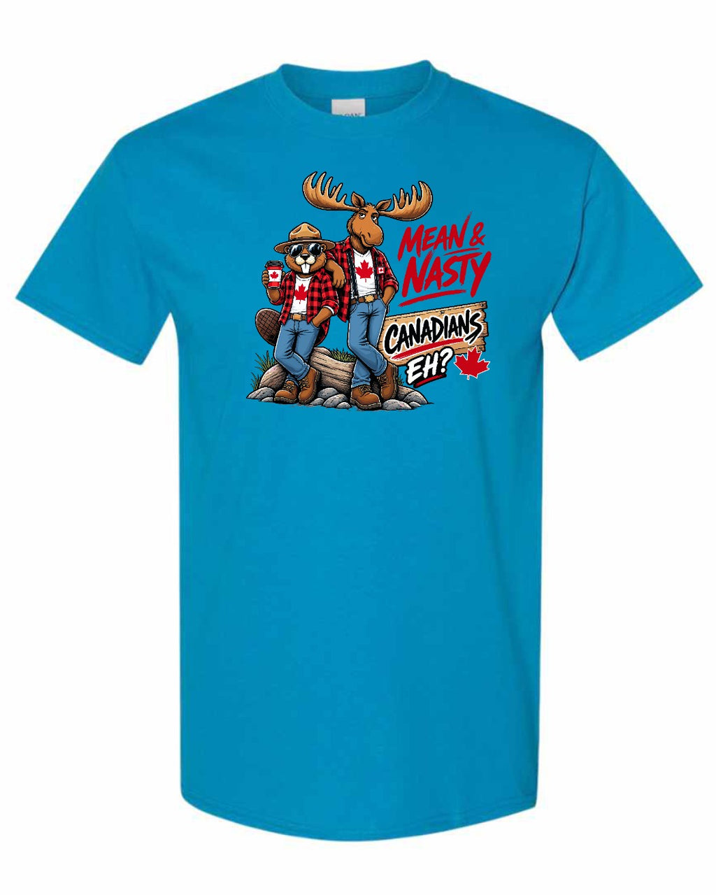 New Mean and Nasty Canadians Men's Tee in Sapphire