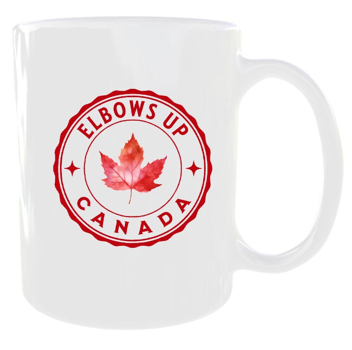 Elbows Up Leaf Mug