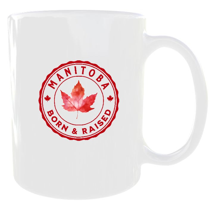 Manitoba Born And Raised Canada Mug