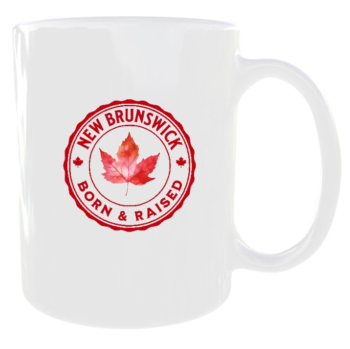 New Brunswick Born and Raised Canada Mug