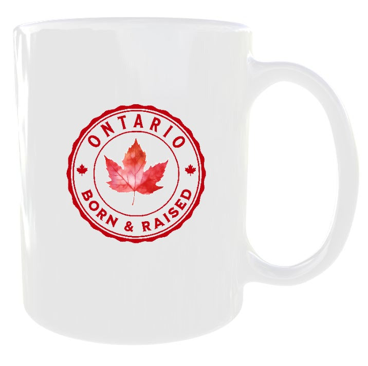 Ontario Born and Raised Canada Mug