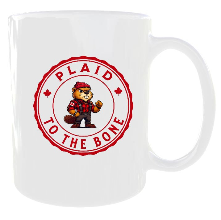Plaid To The Bone Beaver Mug