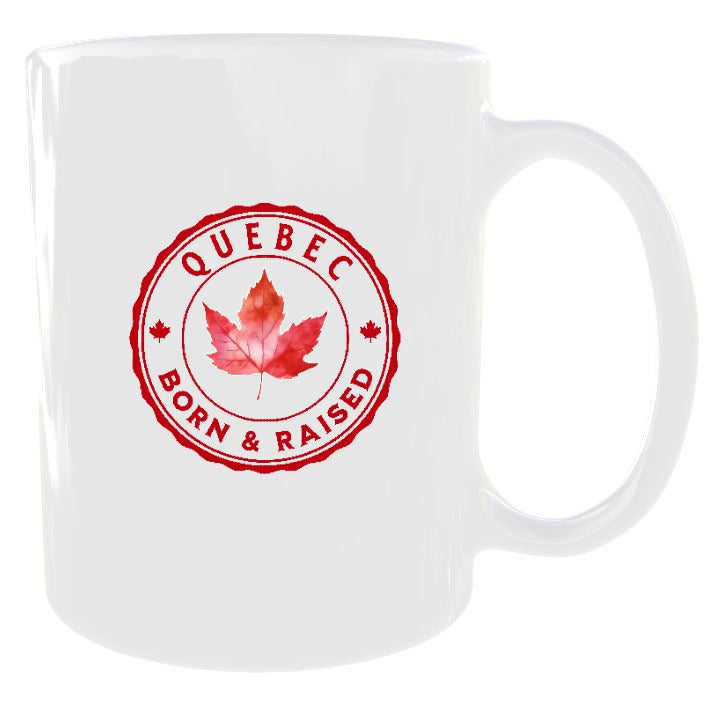 Quebec Born And Raised Canada Mug