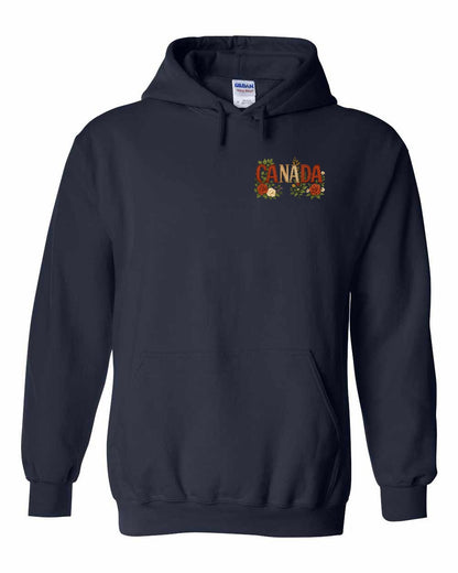 Canada Flowers Left Chest Pullover - Gildan Canada (sewn Internationally)