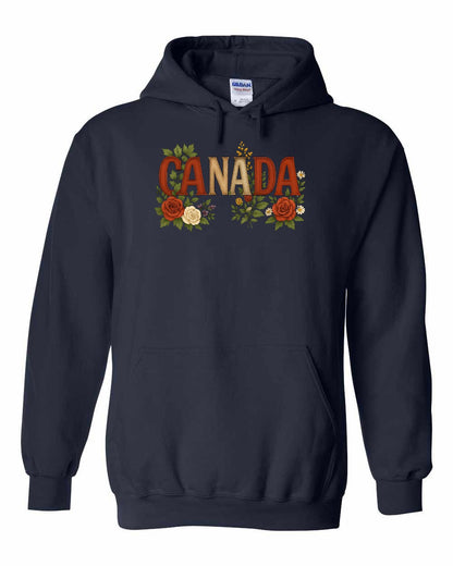 Canada Flowers Full Pullover - Gildan Canada (sewn Internationally)