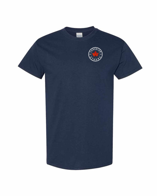 Canadian Strong Leaf Left Chest Men's Tee - Gildan Canada (sewn Internationally)