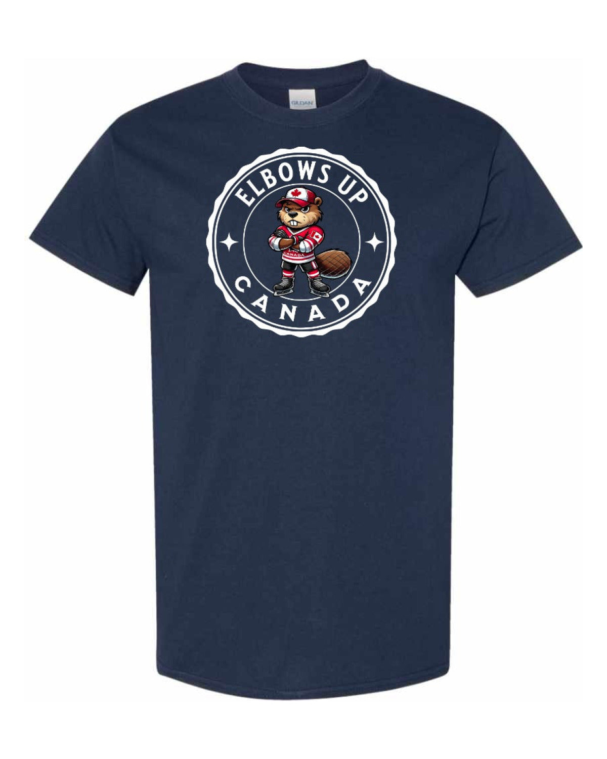 Elbows Up Hockey Beaver Men's Tee