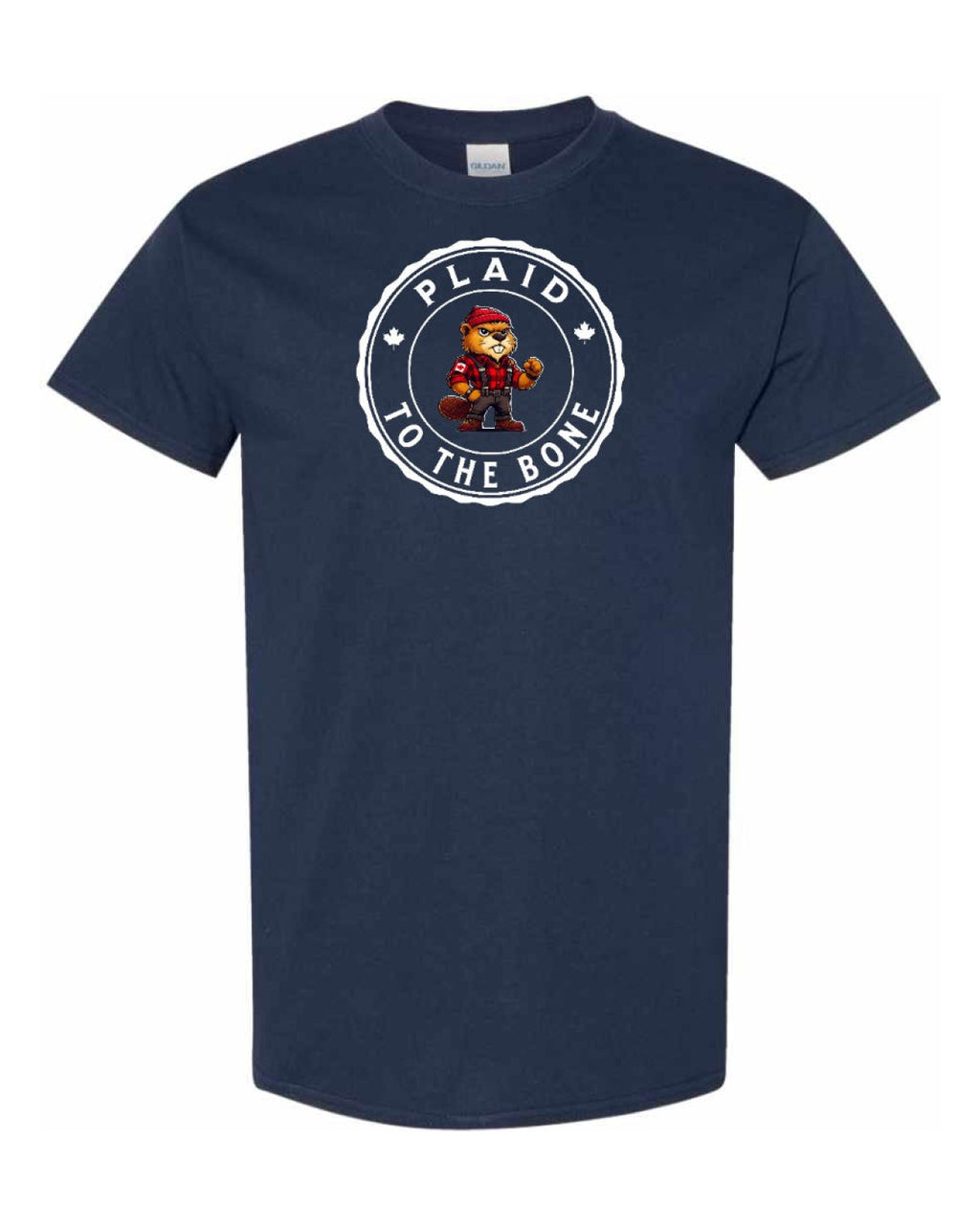 Plaid to the Bone Beaver  Men's Tee