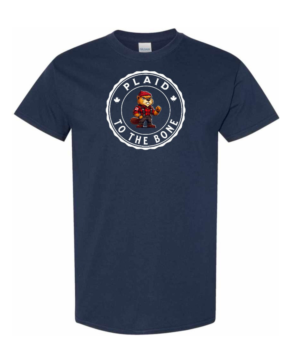 Plaid to the Bone Beaver  Men's Tee