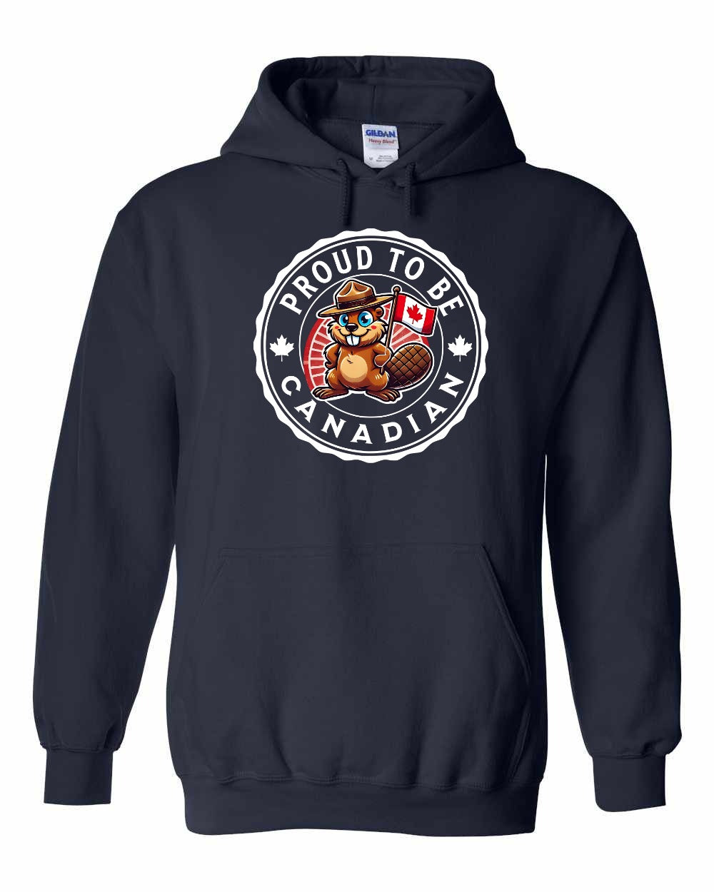 Proud to be Canadian Beaver Full Pullover - Gildan Canada (sewn Internationally)