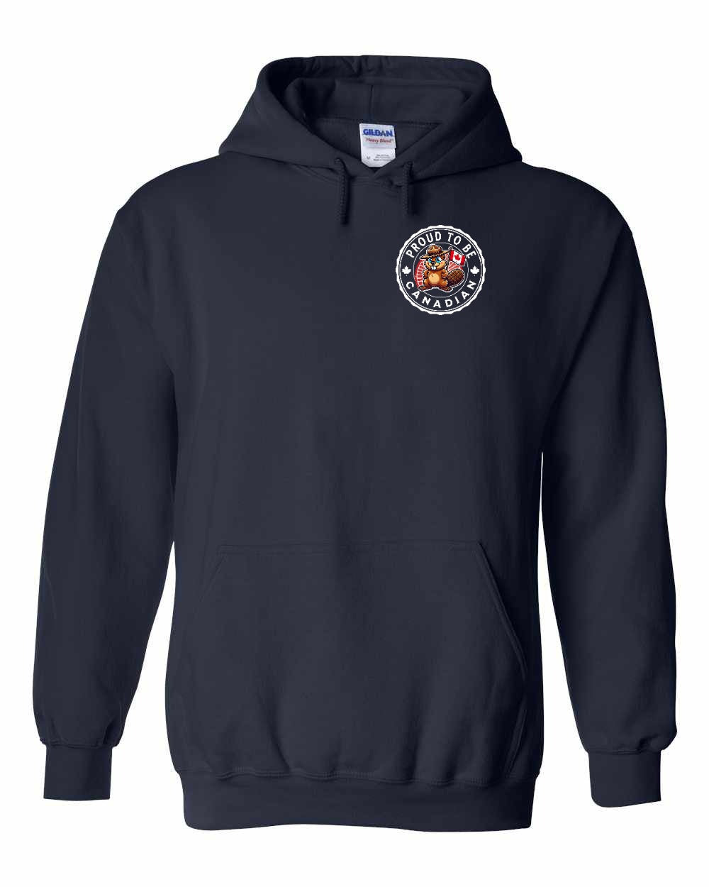Proud to be Canadian Beaver Left Chest Pullover - Gildan Canada (sewn Internationally)