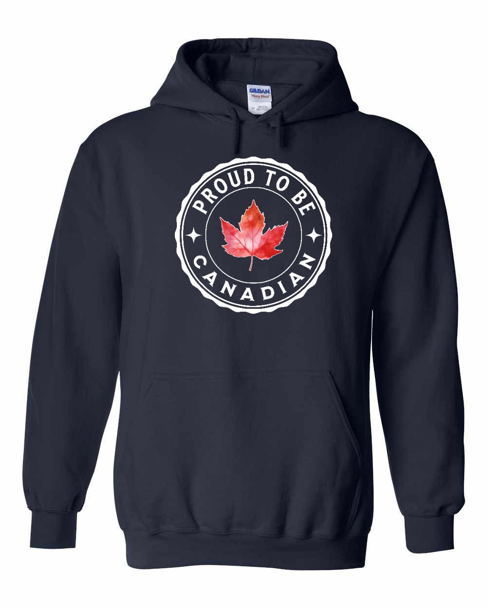 Proud to be Canadian leaf Full Front Pullover Hoodie