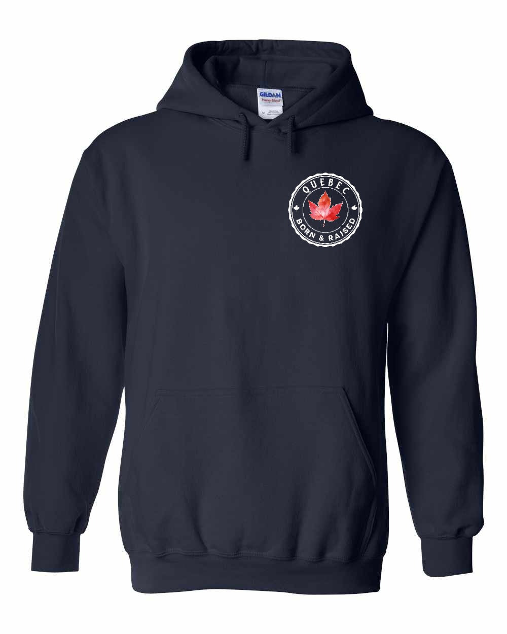 Born and Raised Quebec Left Chest Pullover