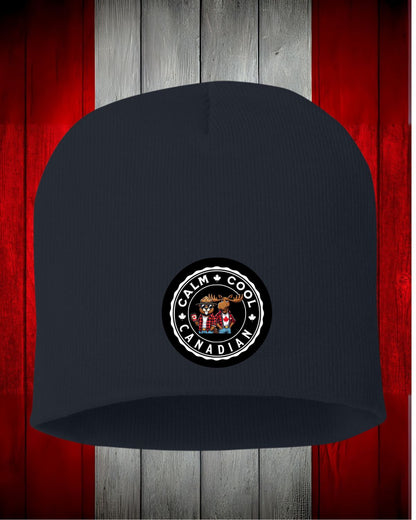 Calm Cool Canadian Moose & Beaver Toque