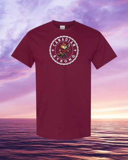 Canadian Strong Beaver Full Front Men's Tee - Gildan Canada (sewn Internationally)