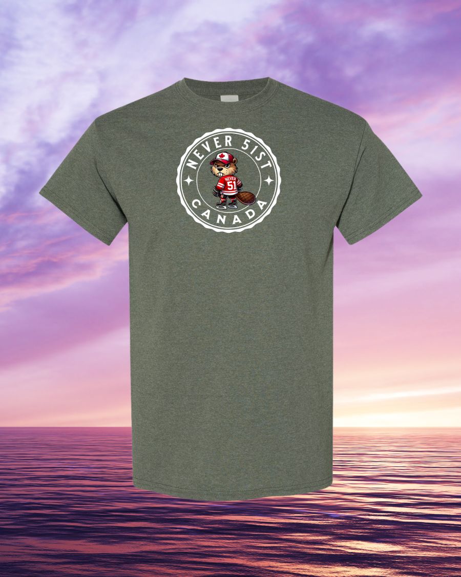 Never 51st Hockey Beaver Men's Tee