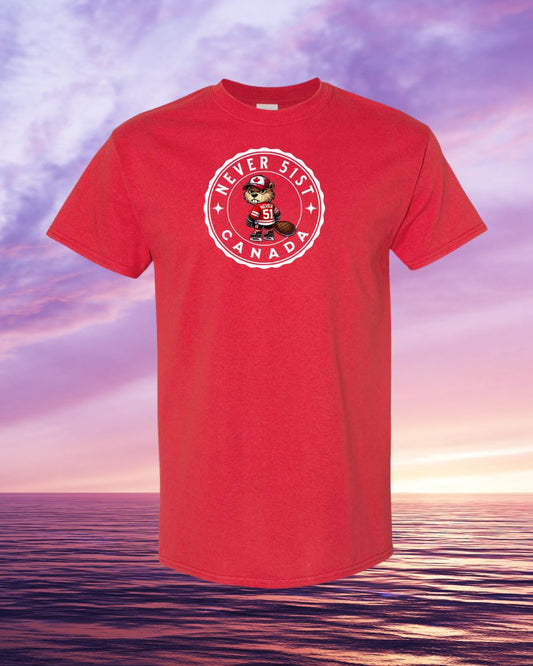 Never 51st Hockey Beaver Men's Tee - Gildan Canada (sewn Internationally)