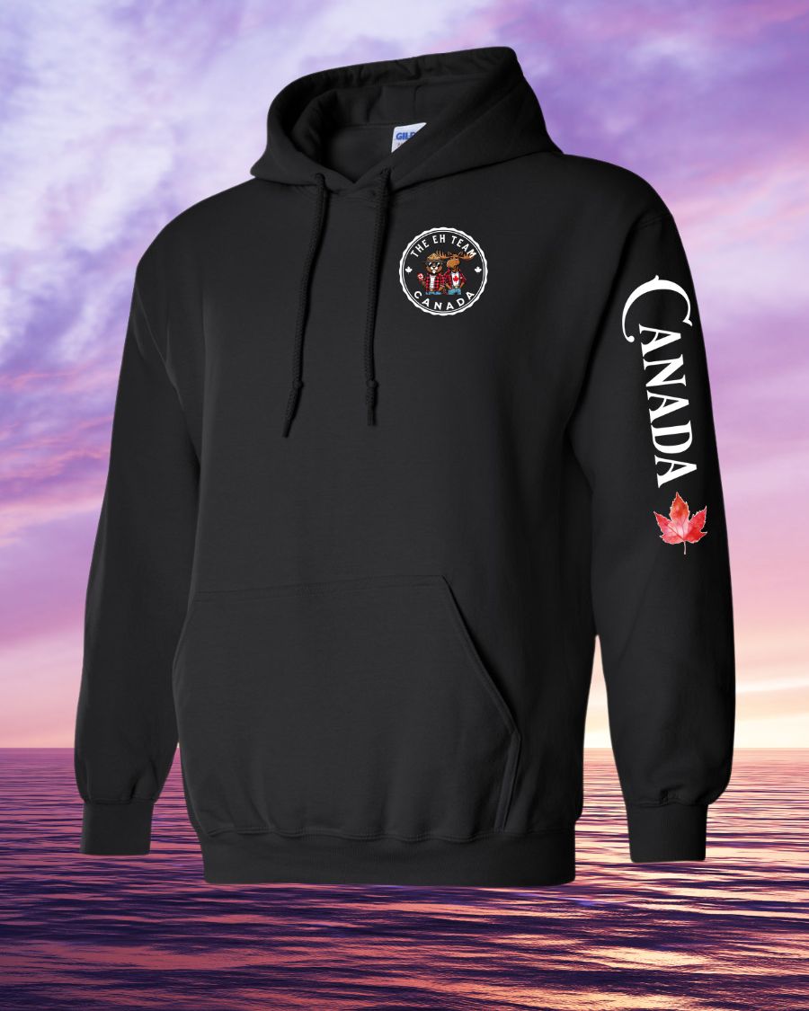 EH! Team Left Chest and Sleeve Pullover Hoodie
