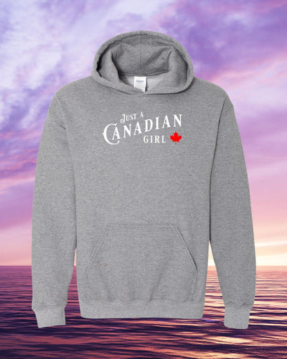Just a Canadian Girl Leaf Hoodie