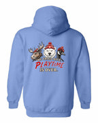 We Tried Nice New Left Chest and Back Pullover Hoodie in Carolina Blue - back