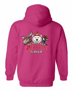 We Tried Nice New Left Chest and Back Pullover Hoodie in Pink - back