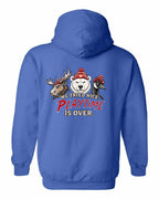 We Tried Nice New Left Chest and Back Pullover Hoodie in Royal - back
