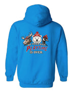 We Tried Nice New Left Chest and Back Pullover Hoodie in Sapphire - back
