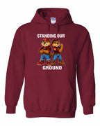 Standing Our Ground Pullover Hoodie in Cardinal Red